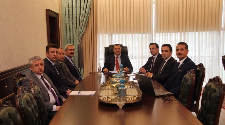 Maden i&ccedil;in, Vali Kaldırım başkanlığında toplantı yapıldı