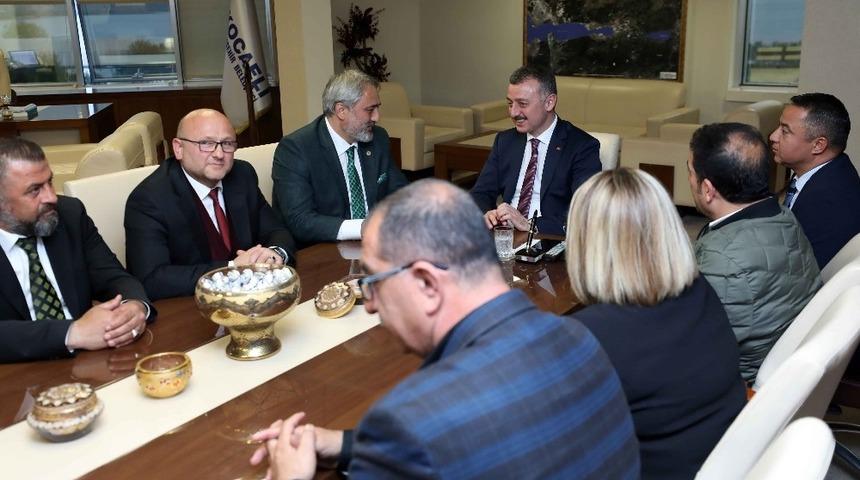 Başkan B&uuml;y&uuml;kakın, ASKF Başkanı ve y&ouml;netimiyle bir araya geldi