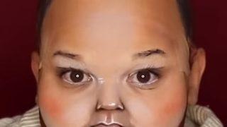 Makyaj sanatçısı Kylie Jenner'ın kızı Stormi'ye dönüştü, ürpertti