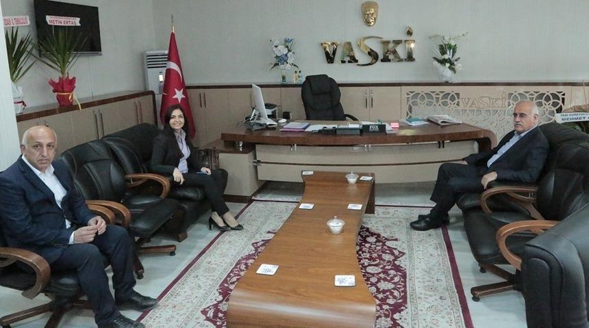 VASKİ Genel Müdürü Şeref Demir’e ‘hayırlı olsun’ ziyareti