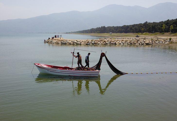 İznik Gölü'nde gümüş balığı bereketi G3
