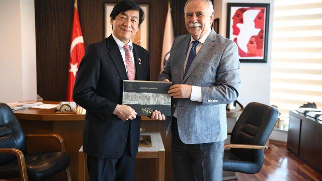 Japonya Büyükelçisi Miyajima'dan Başkan Gökhan'a ziyaret
