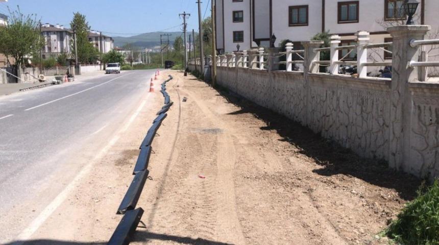 Kaldırım düzenlemeleri başladı