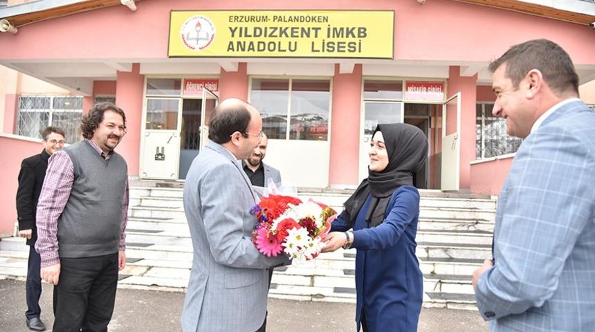 Rektör Çakmak’tan  İMKB Lisesi’ne ziyaret