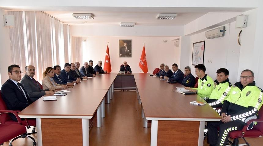 Karayolu Trafik Güvenliği İl Koordinasyon Kurulu toplandı