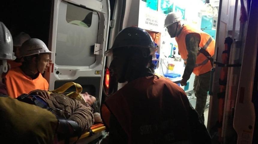 Yaralı kadının imdadına Mehmetçik yetişti