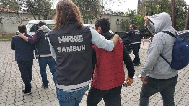 Samsun’da uyuşturucu ticaretinden 5 kişi tutuklandı