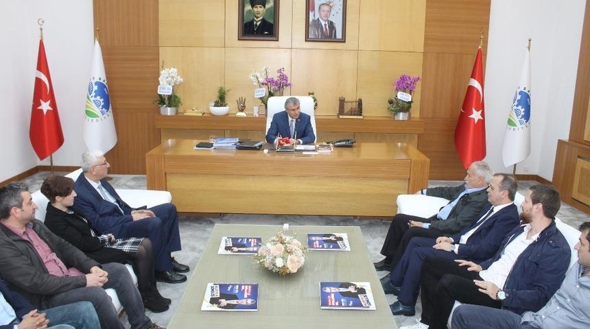 SGB Y&ouml;netiminden Başkan Y&uuml;ce&rsquo;ye ziyaret