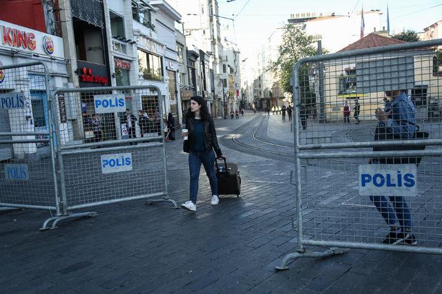 Taksim'de geniş güvenlik önlemleri