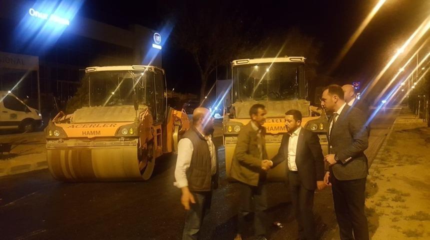 Başkan Arı’dan gece mesaisi