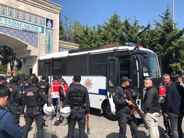 Zincirlikuyu'dan Taksim'e yürümek isteyen 8 kişi gözaltına alındı
