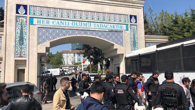 Zincirlikuyu'dan Taksim'e yürümek isteyen 8 kişi gözaltına alındı