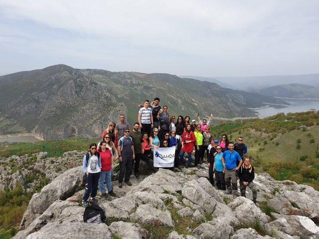 Tabiat harikası kanyonda trekking