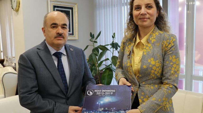 Rekt&ouml;r &Ccedil;akar yeni d&ouml;nem adayı olarak D&uuml;zce&rsquo;deki ziyaretlerine başladı