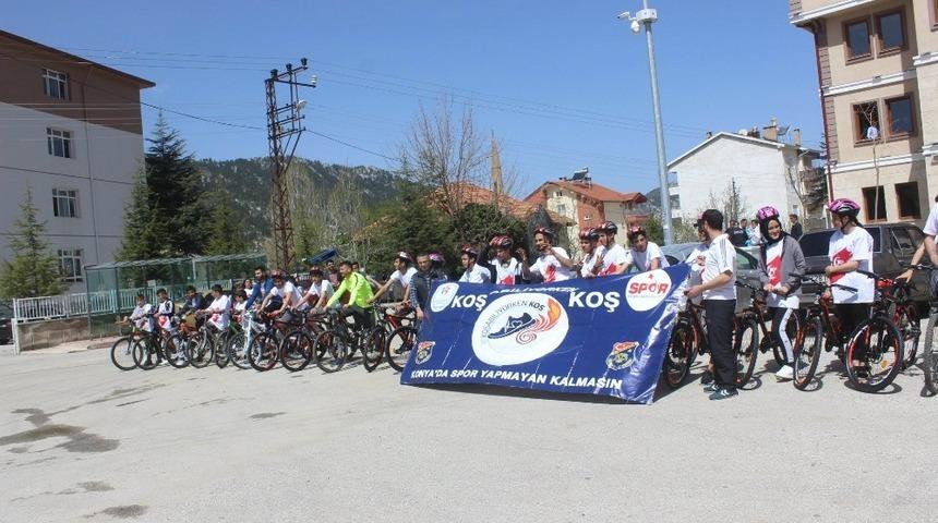 Derebucak&rsquo;ta bisikletle harekete ge&ccedil;iyoruz etkinliği