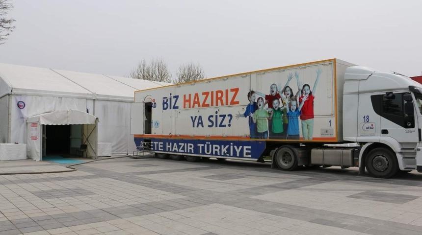 Deprem sim&uuml;lasyon tırı Bilecik&rsquo;e geliyor