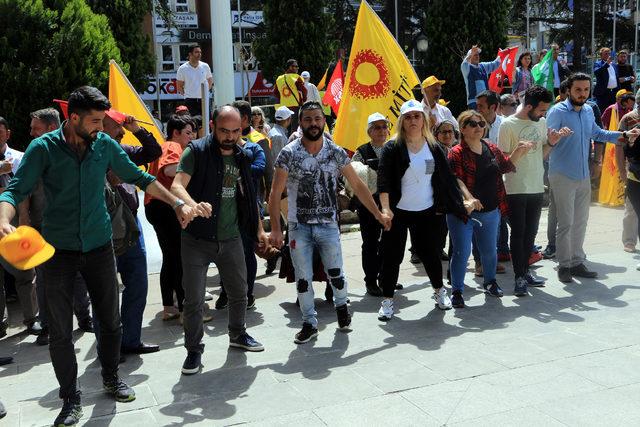 Tokat'ta 1 Mayıs kutlamalarında İstiklal Marşı gerginliği