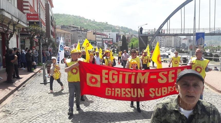 Giresun’da 1 Mayıs kutlaması