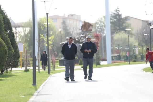 Cumhuriyet Parkına yoğun ilgi