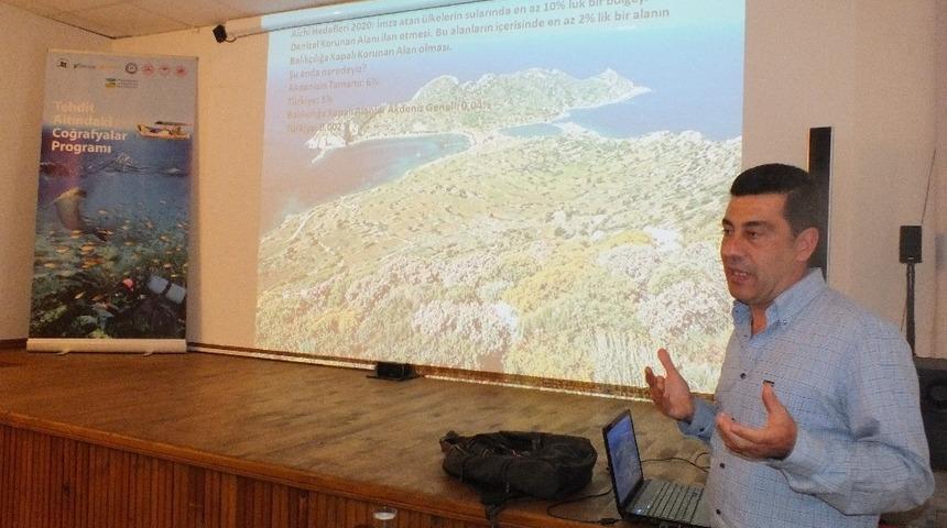 Kaş&rsquo;ta &rsquo; Tehdit Altındaki Coğrafyalar &rsquo; s&ouml;yleşisi