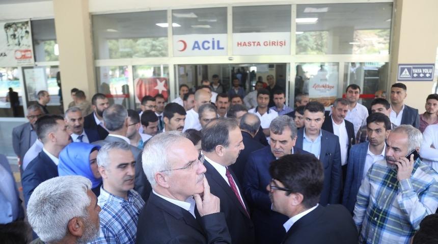 Beyazg&uuml;l yaralıları ziyaret etti