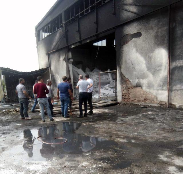 Strafor fabrikasında korkutan yangın 4