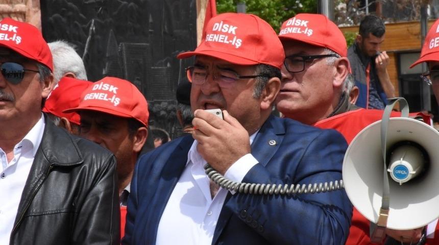 DİSK B&ouml;lge Temsilciliği Kırşehir&rsquo;de 1 Mayıs kutlamalarına katıldı