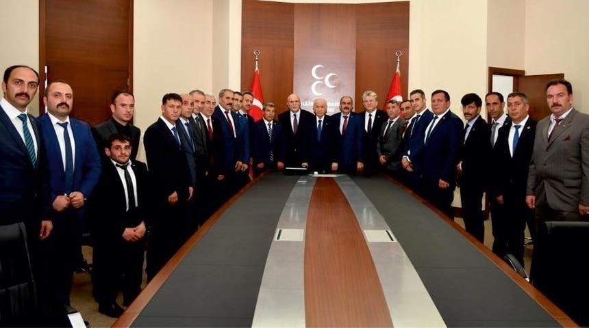 MHP Bayburt heyeti, Bah&ccedil;eli&rsquo;yi ziyaret etti
