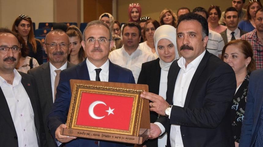 Sağlık-Sen ve B&uuml;ro Memur-Sen&rsquo;den Başkan S&uuml;rekli&rsquo;ye ziyaret