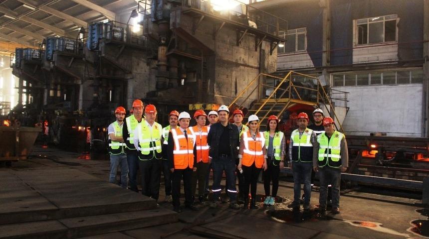 Demir çelik tesisine teknik gezi