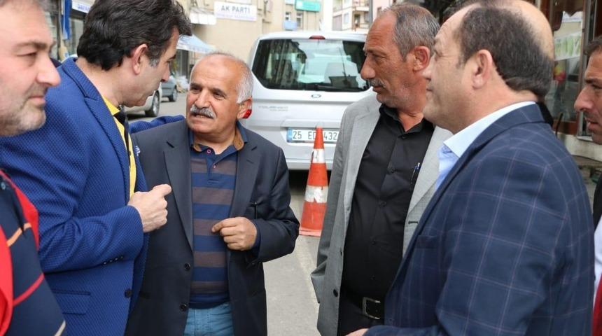 MHP İl Başkanı Karataş&rsquo;tan İspir Belediye Başkanı Coşkun&rsquo;a ziyaret