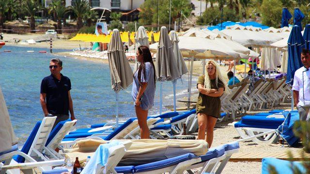 Denize giren turistlere büyük şok!