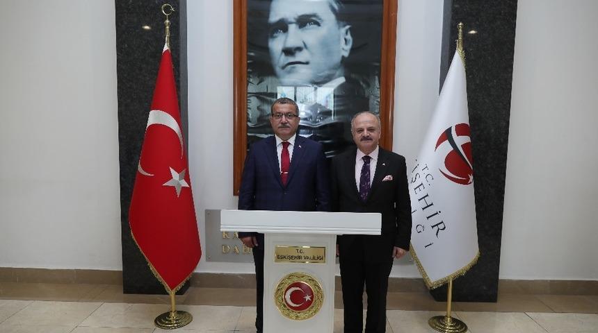 Emniyet Genel M&uuml;d&uuml;r&uuml; Uzunkaya, Vali &Ccedil;akacak&rsquo;ı ziyaret etti