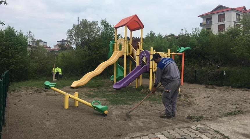 Parklarda bakım &ccedil;alışması