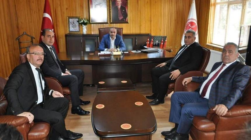 MHP Belde Belediye Başkanları, Din&ccedil;&rsquo;i ziyaret etti