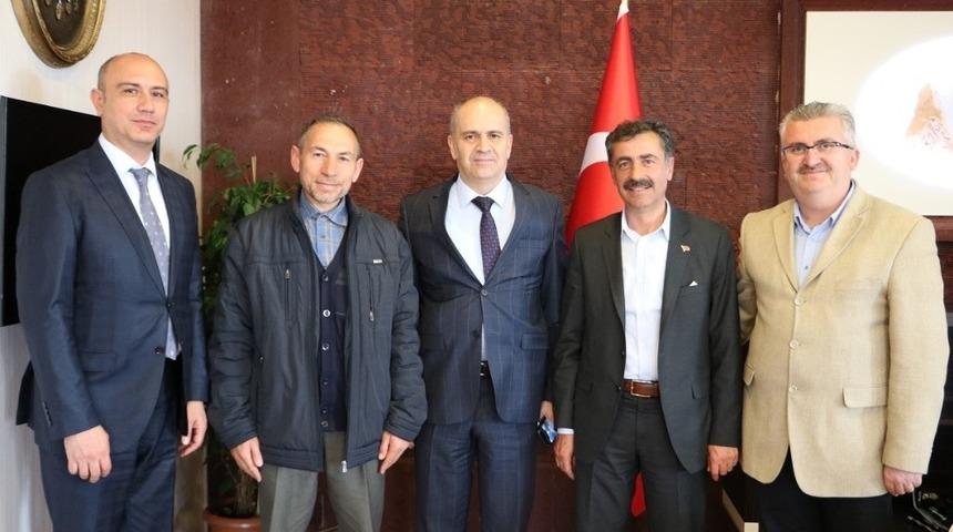 Emniyet M&uuml;d&uuml;r&uuml; Artunay, Belediye Başkanı S&uuml;sl&uuml;&rsquo;y&uuml; ziyaret etti