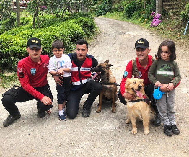 Rize'de kaybolan 2 çocuk, 17 saat sonra ormanda sağ bulundu (9)