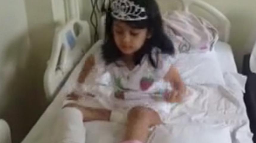 Minik Azra, 84 g&uuml;n sonra hastaneden taburcu oldu