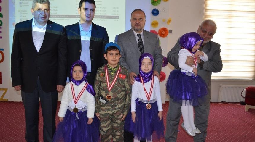 B&uuml;nyan&rsquo;da 4-6 Yaş Kuran Kurslarında karne heyecanı