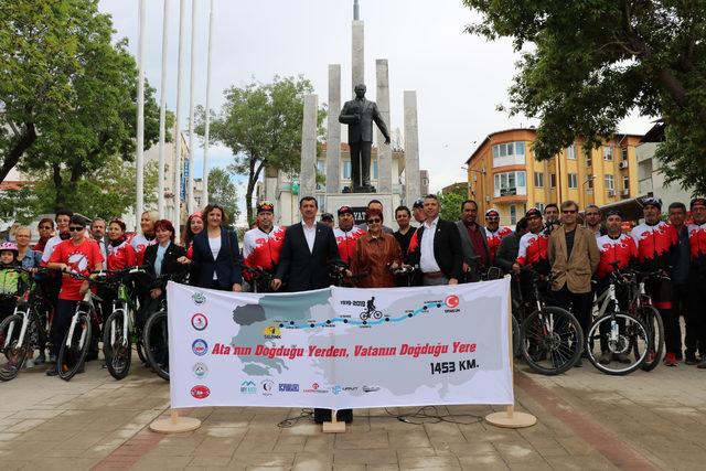 Selanik'ten, Samsun'a 1453 kilometre pedal çevirecekler