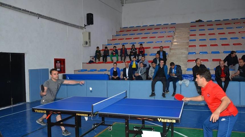 Şuhut&rsquo;ta Şehit İbrahim Imış Masa Tenisi Turnuvası başladı