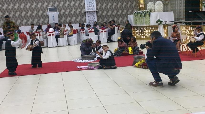 Anaokulu &ouml;ğrencilerinden pilav şenliği