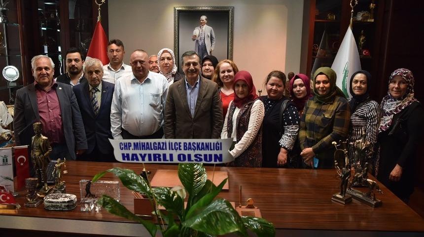 CHP il&ccedil;e teşkilatlarından Ata&ccedil;&rsquo;a ziyaret