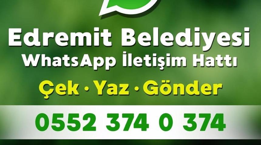 Edremit Belediyesi &ldquo;WhatsApp İletişim Hattı&rdquo; oluşturuldu