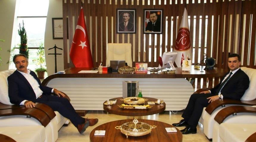 Derinkuyu İl&ccedil;e Kaymakamı Yeşilyurt&rsquo;tan Rekt&ouml;r Bağlı&rsquo;ya ziyaret