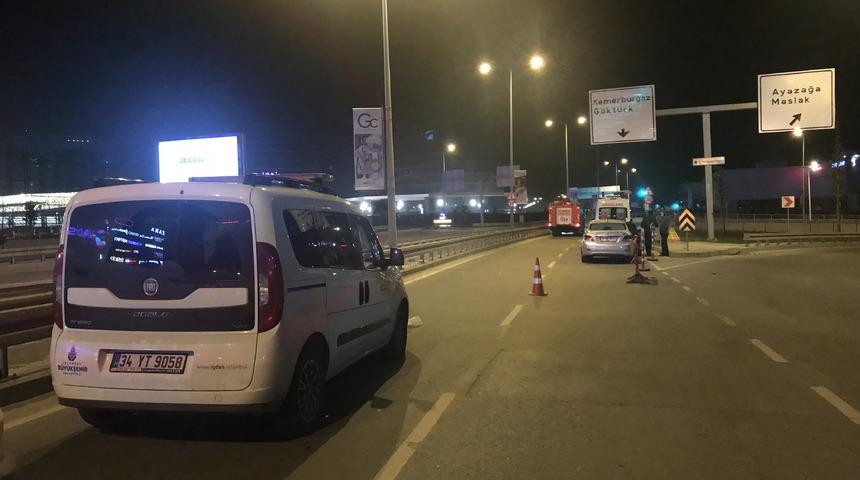 Sarıyer’de alt yapı çalışması sırasında doğalgaz borusu patladı