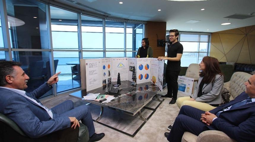 Bayraklı&rsquo;nın &ouml;ğrencilerinden geri d&ouml;n&uuml;ş&uuml;mde &ouml;rnek proje