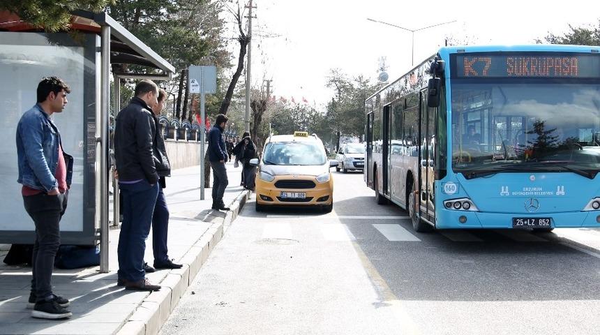 Erzurum’da toplu ulaşımda son sefer saati düzenlemesi