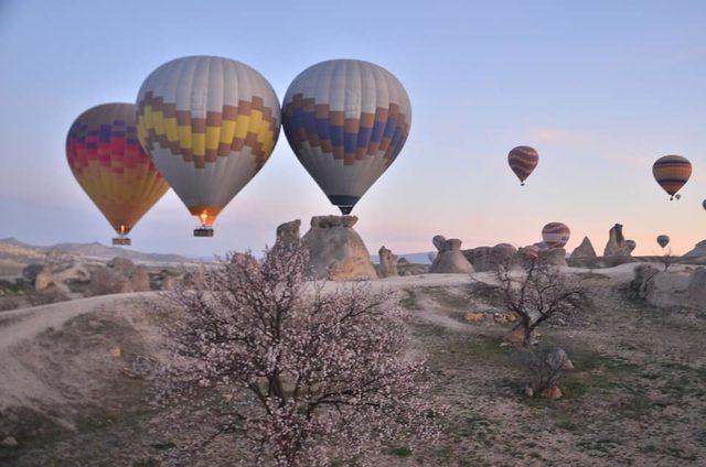 Kapadokya'da bayram tatili hareketliliği