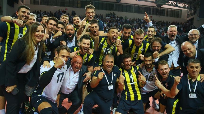 Voleybol Efeler Ligi'nde Fenerbah&ccedil;e şampiyon oldu